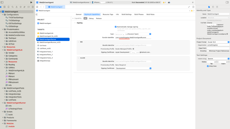 Практическое руководство по настройке автотестов на реальном устройстве iOS с использованием Appium - 2